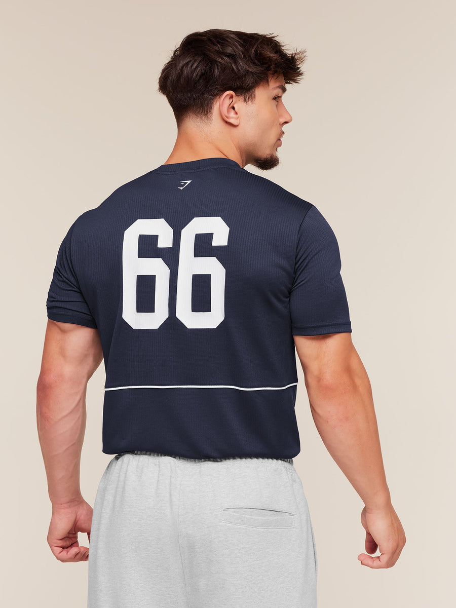 Gymshark Collegiate Tech T-Shirt — Heavy Blue — 2