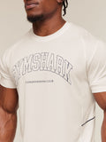 Gymshark Collegiate Tech T-Shirt — Soft White — 5