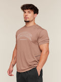 Gymshark Collegiate Tech T-Shirt — Taupe Brown — 4