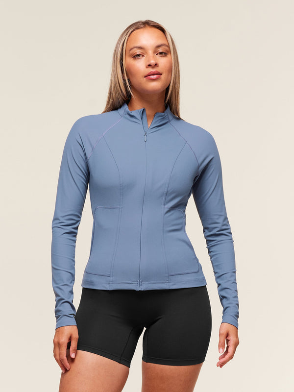 Gymshark Conditioning Full Zip Jacket — Worn Blue