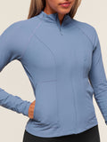 Gymshark Conditioning Full Zip Jacket — Worn Blue — 4
