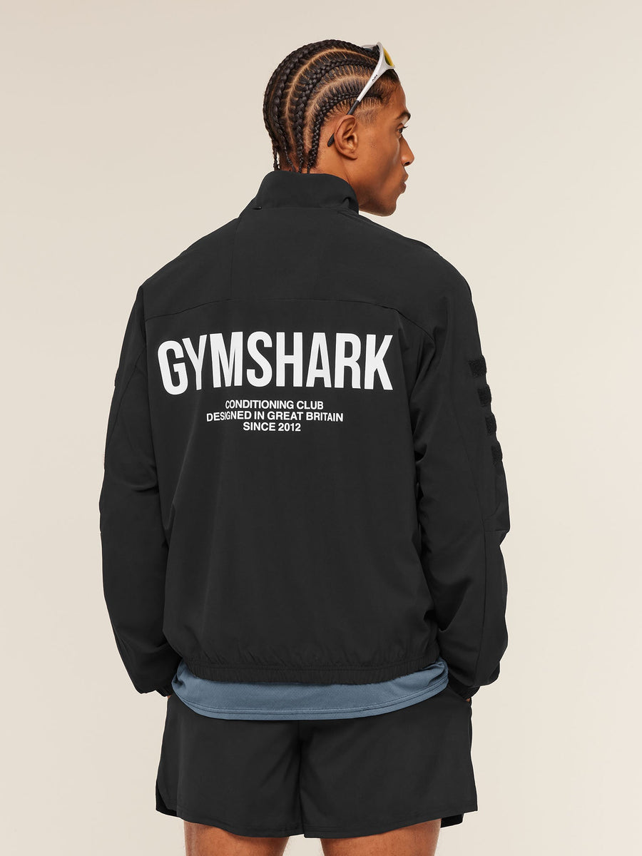 Gymshark Conditioning Club Track Patch Jacket — Black — 4