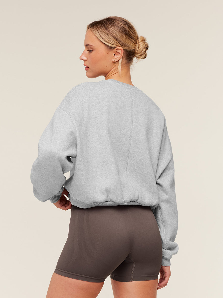 Gymshark Cosy Luxe Sweatshirt — Bros Soft Grey Marl — 2