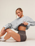 Gymshark Cosy Luxe Sweatshirt — Bros Soft Grey Marl — 4