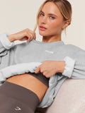 Gymshark Cosy Luxe Sweatshirt — Bros Soft Grey Marl — 5