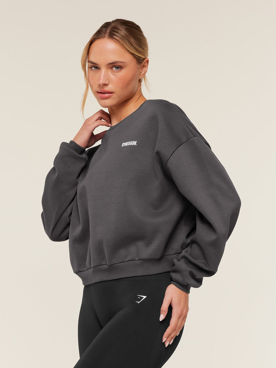 Gymshark Cosy Luxe Sweatshirt — Grey — 3