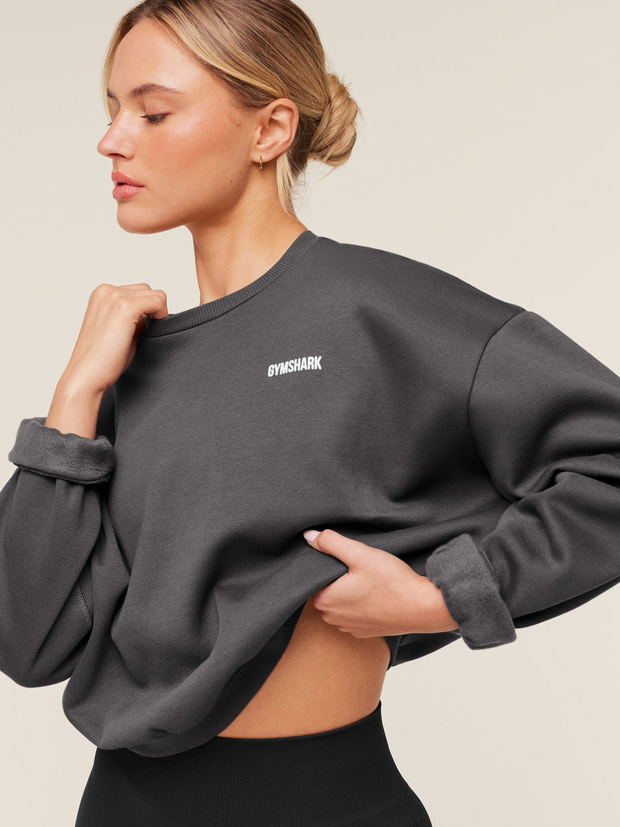 Gymshark Cosy Luxe Sweatshirt — Grey — 5