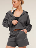 Gymshark Cosy Luxe Shorts — Grey — 4
