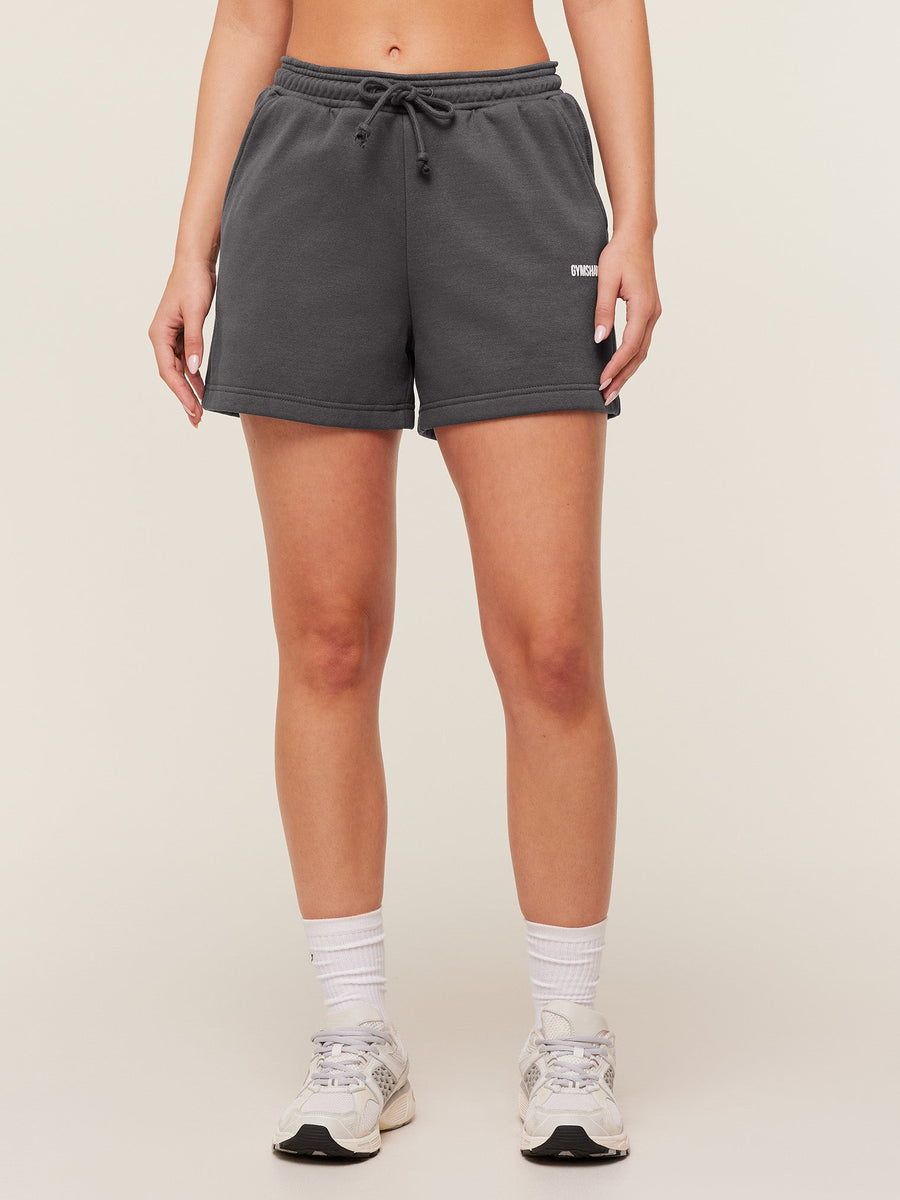 Gymshark Cosy Luxe Shorts — Grey — 1