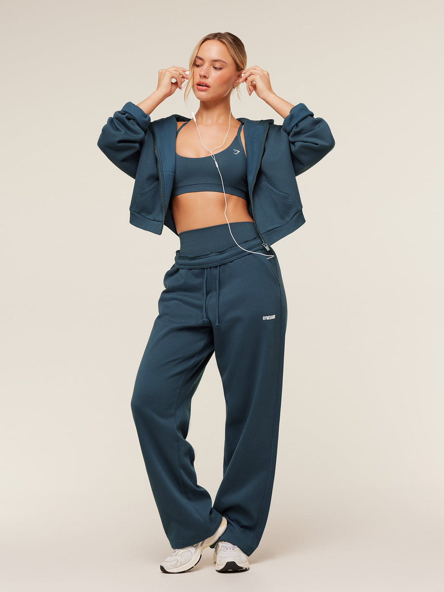 Gymshark Cosy Luxe Straight Leg Regular Joggers — GS Stealth Blue — 4