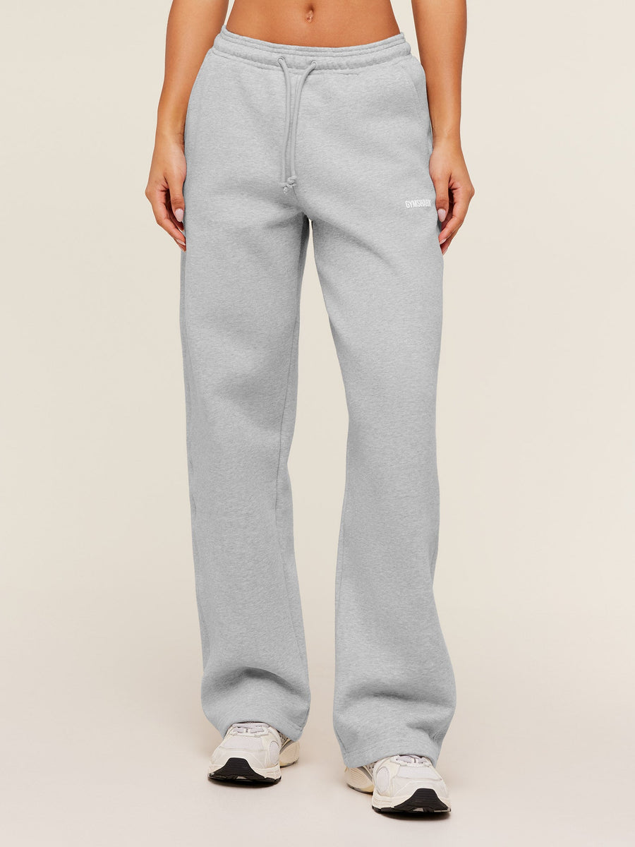 Gymshark Cosy Luxe Straight Leg Tall Joggers — Bros Soft Grey Marl — 1