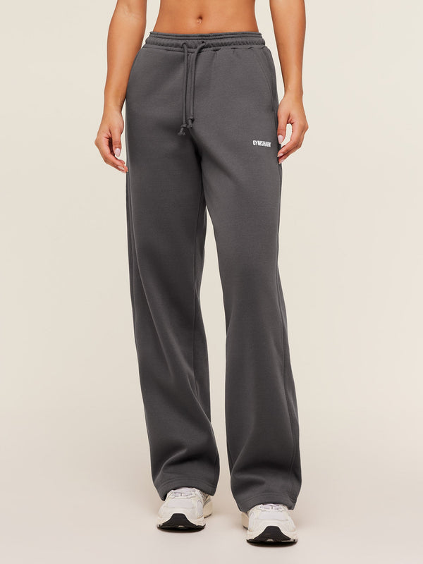 Gymshark Cosy Luxe Straight Leg Tall Joggers — Onyx Grey