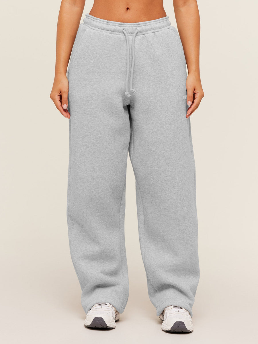 Gymshark Cosy Luxe Straight Leg Short Joggers — Bros Soft Grey Marl — 1