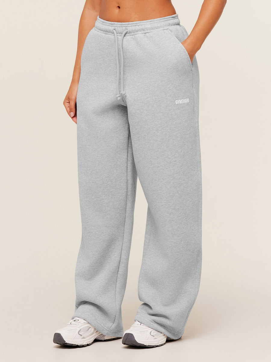 Gymshark Cosy Luxe Straight Leg Short Joggers — Bros Soft Grey Marl — 3