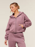 Gymshark Cosy Luxe Zip Through Hoodie — Calm Pink — 1