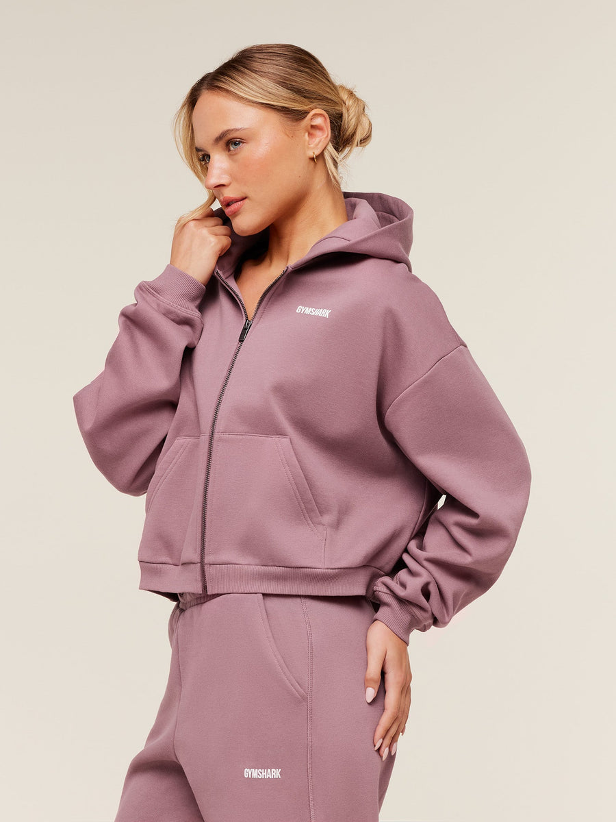 Gymshark Cosy Luxe Zip Through Hoodie — Calm Pink — 3