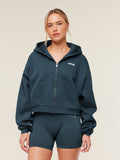 Gymshark Cosy Luxe Zip Through Hoodie — Stealth Blue — 1