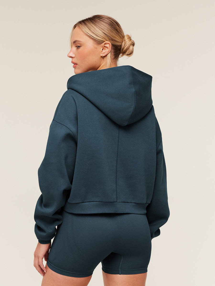 Gymshark Cosy Luxe Zip Through Hoodie — Stealth Blue — 2