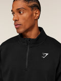 Gymshark Crest Oversized 1/4 Zip — GS Black — 5