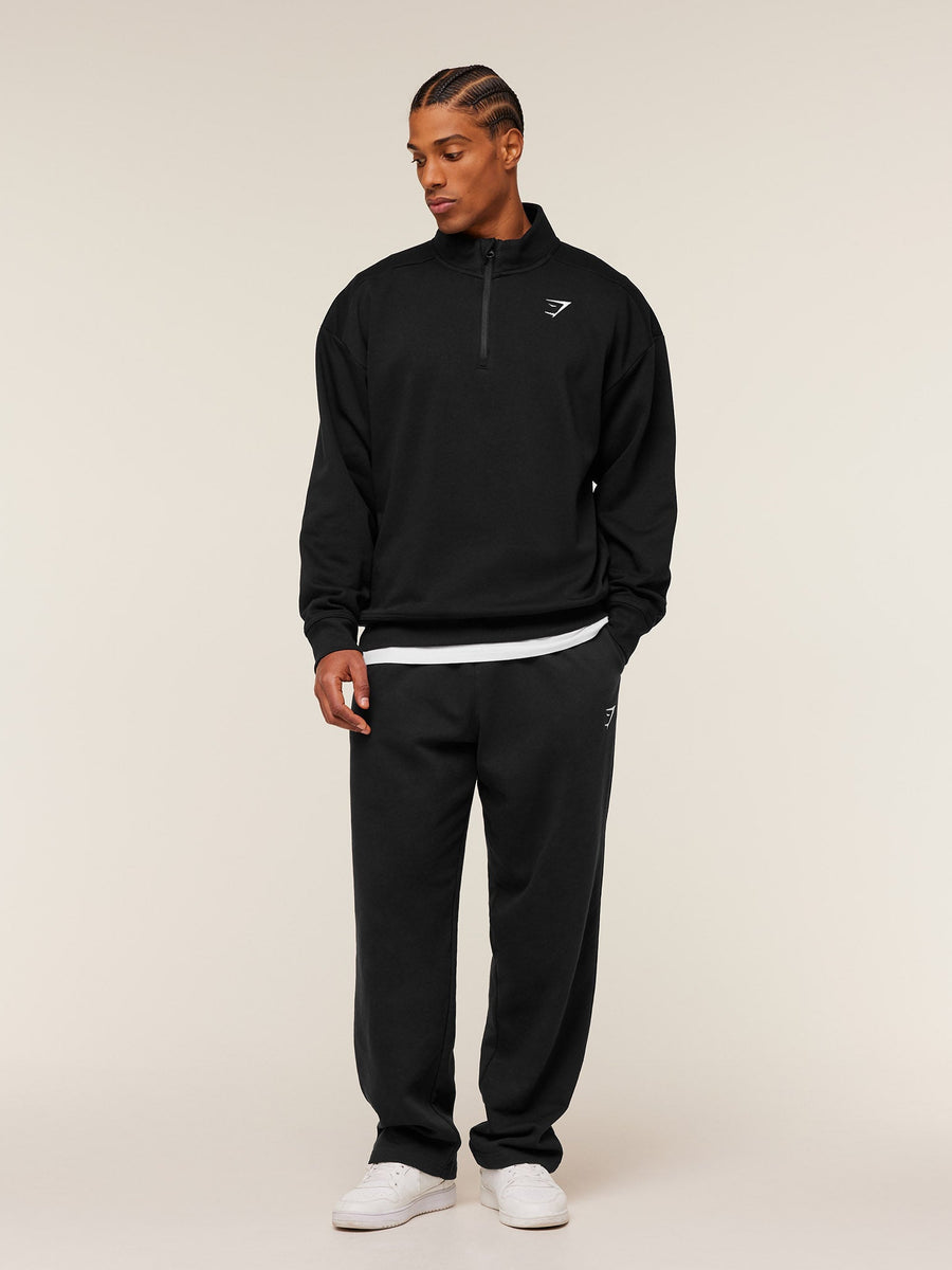 Gymshark Crest Oversized 1/4 Zip — GS Black — 4