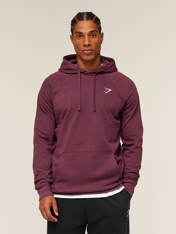 Gymshark Crest Hoodie — GS Impact Burgundy