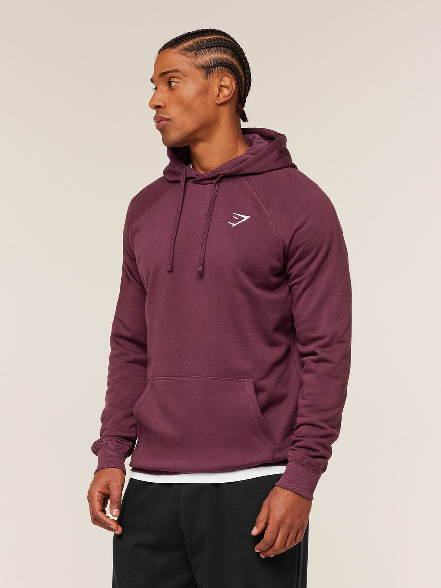 Gymshark Crest Hoodie — GS Impact Burgundy — 3
