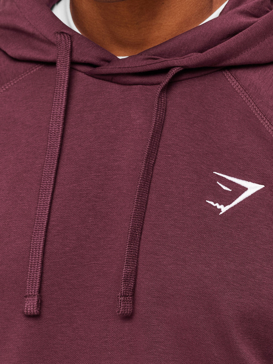 Gymshark Crest Hoodie — GS Impact Burgundy — 5