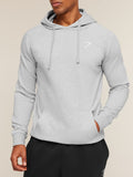 Gymshark Crest Hoodie — Light Grey Marl — 4