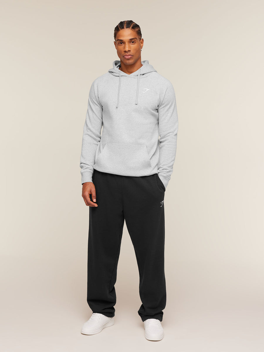 Gymshark Crest Hoodie — Light Grey Marl — 5