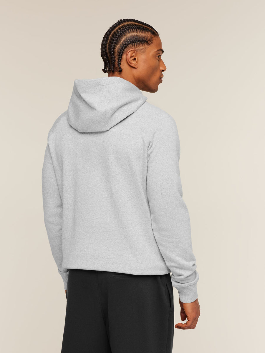 Gymshark Crest Hoodie — Light Grey Marl — 2