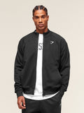 Gymshark Crest Oversized Track Jacket — Black — 1