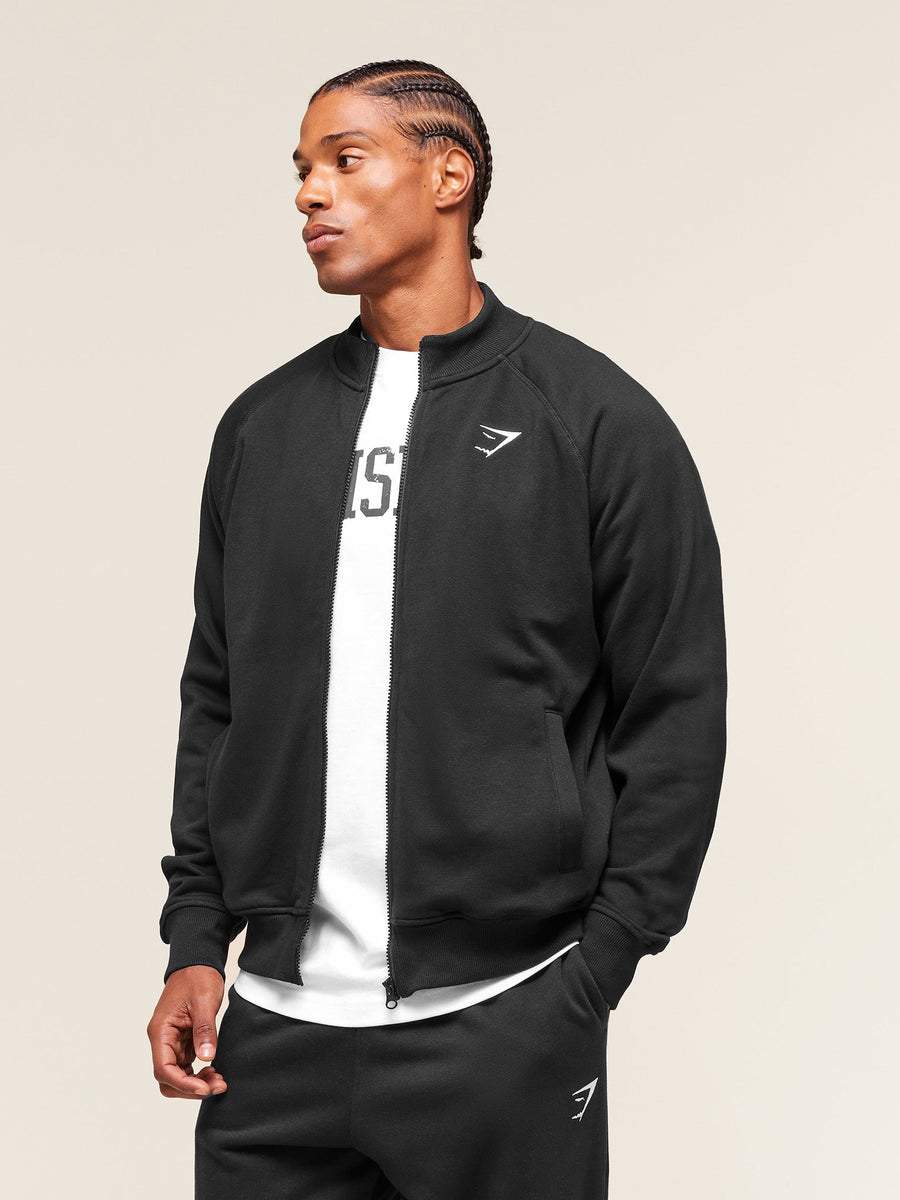 Gymshark Crest Oversized Track Jacket — Black — 2