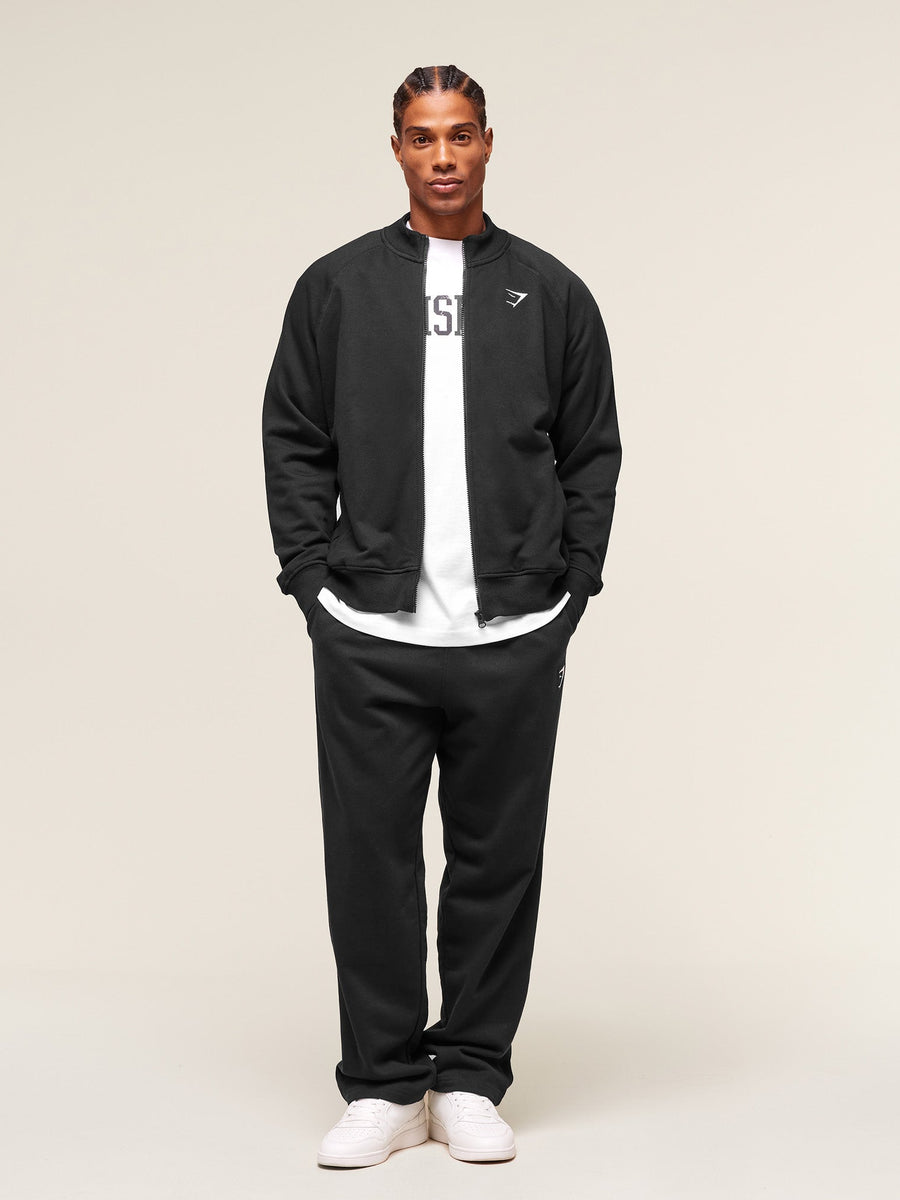 Gymshark Crest Oversized Track Jacket — Black — 5