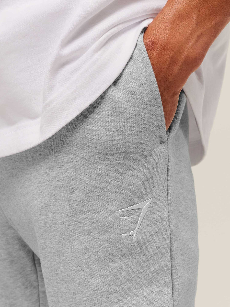 Gymshark Crest Tall Joggers — Light Grey Core Marl — 4