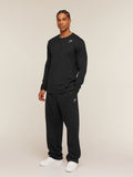 Gymshark Crest Long Sleeve T-Shirt — Black — 5