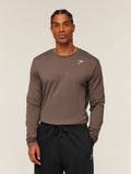 Gymshark Crest Long Sleeve T-Shirt — Soft Brown — 1