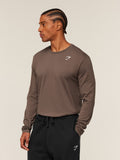 Gymshark Crest Long Sleeve T-Shirt — Soft Brown — 3