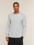 Gymshark Crest Long Sleeve T-Shirt — Light Grey Marl — 1