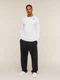 Gymshark Crest Long Sleeve T-Shirt — White — 5