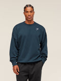 Gymshark Oversized Crest Crew — Navy — 1