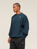 Gymshark Oversized Crest Crew — Navy — 3