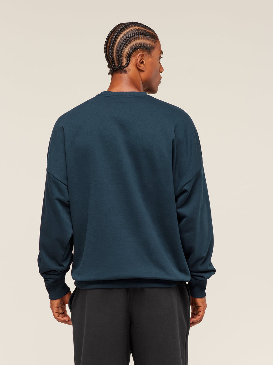 Gymshark Oversized Crest Crew — Navy — 2