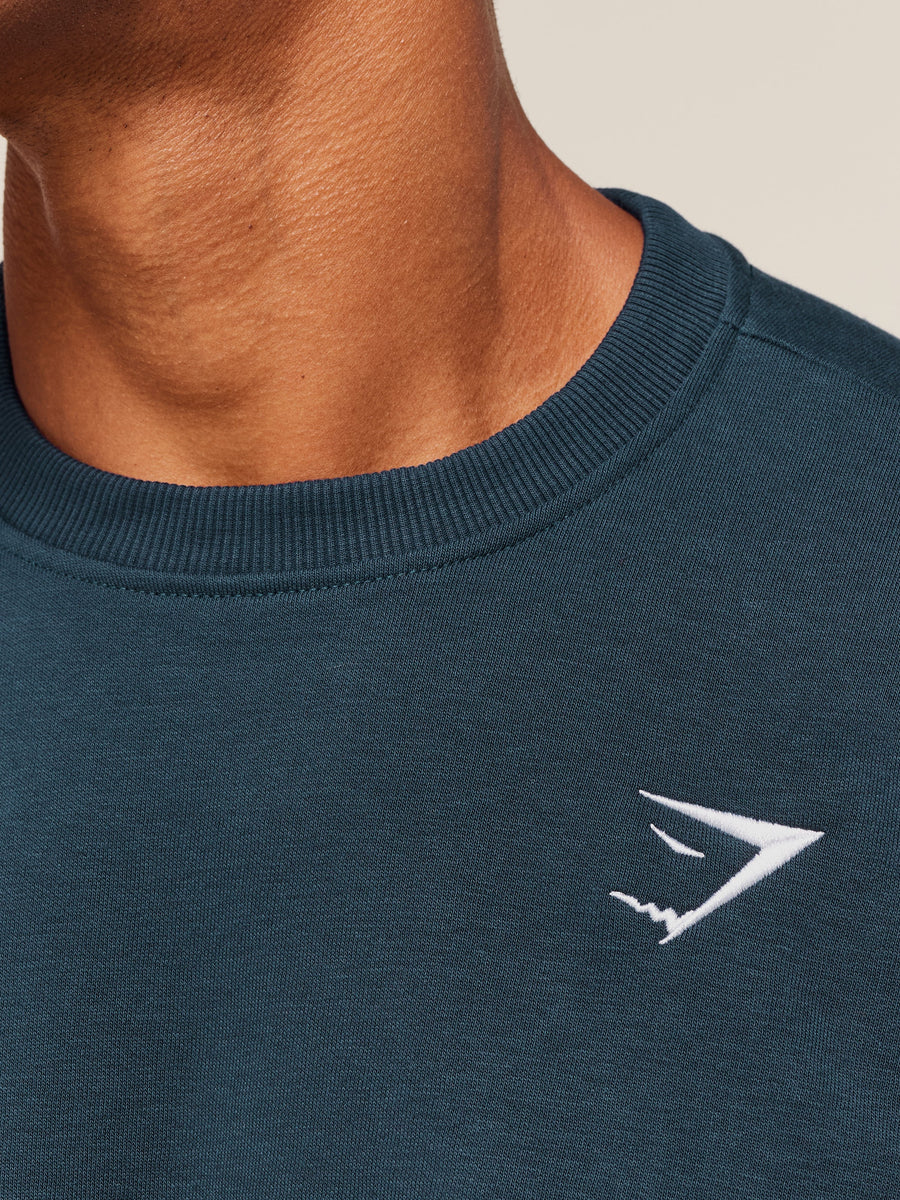 Gymshark Oversized Crest Crew — Navy — 4