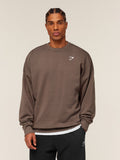 Gymshark Crest Oversized Crew — Soft Brown — 1