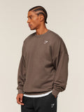 Gymshark Crest Oversized Crew — Soft Brown — 3