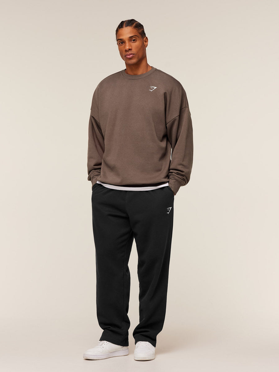Gymshark Crest Oversized Crew — Soft Brown — 4