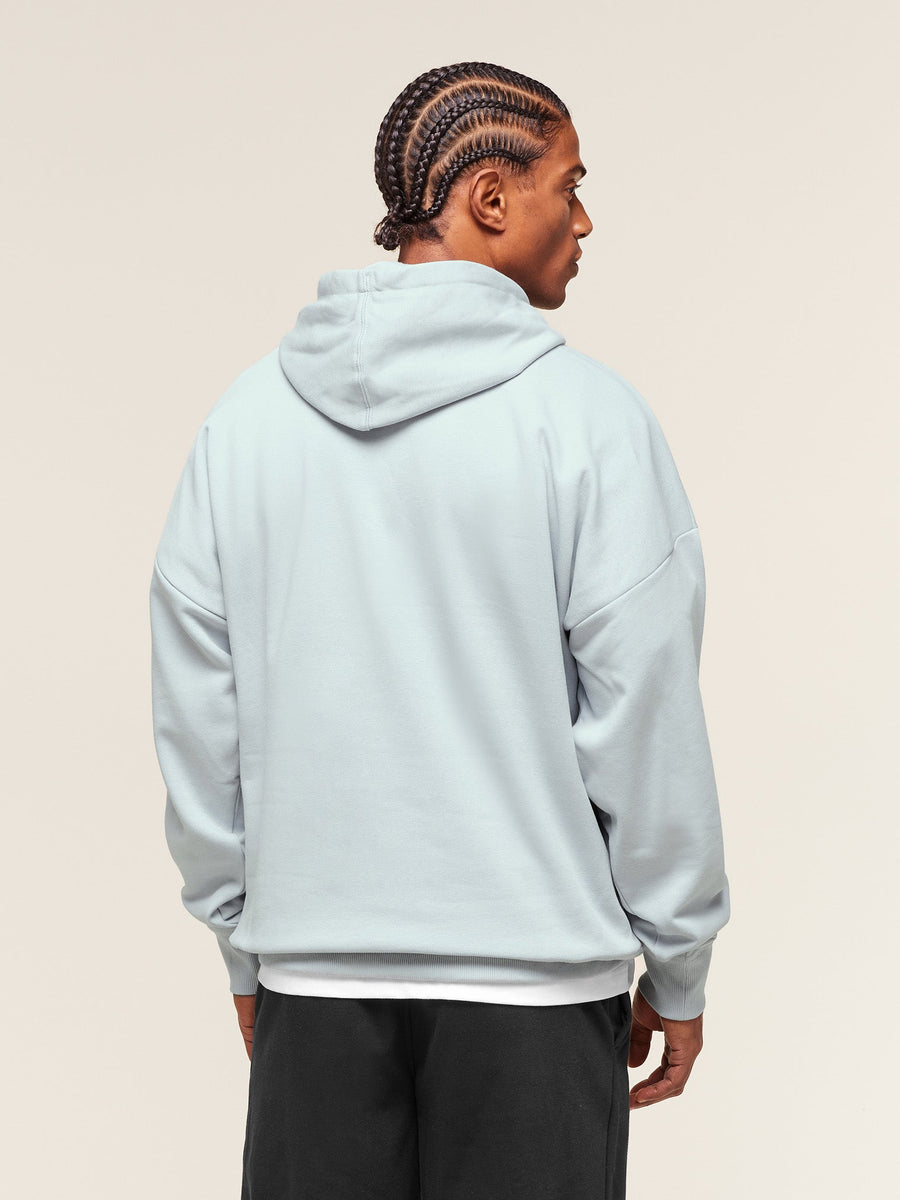 Gymshark Crest Oversized Hoodie — Smoke Blue — 3