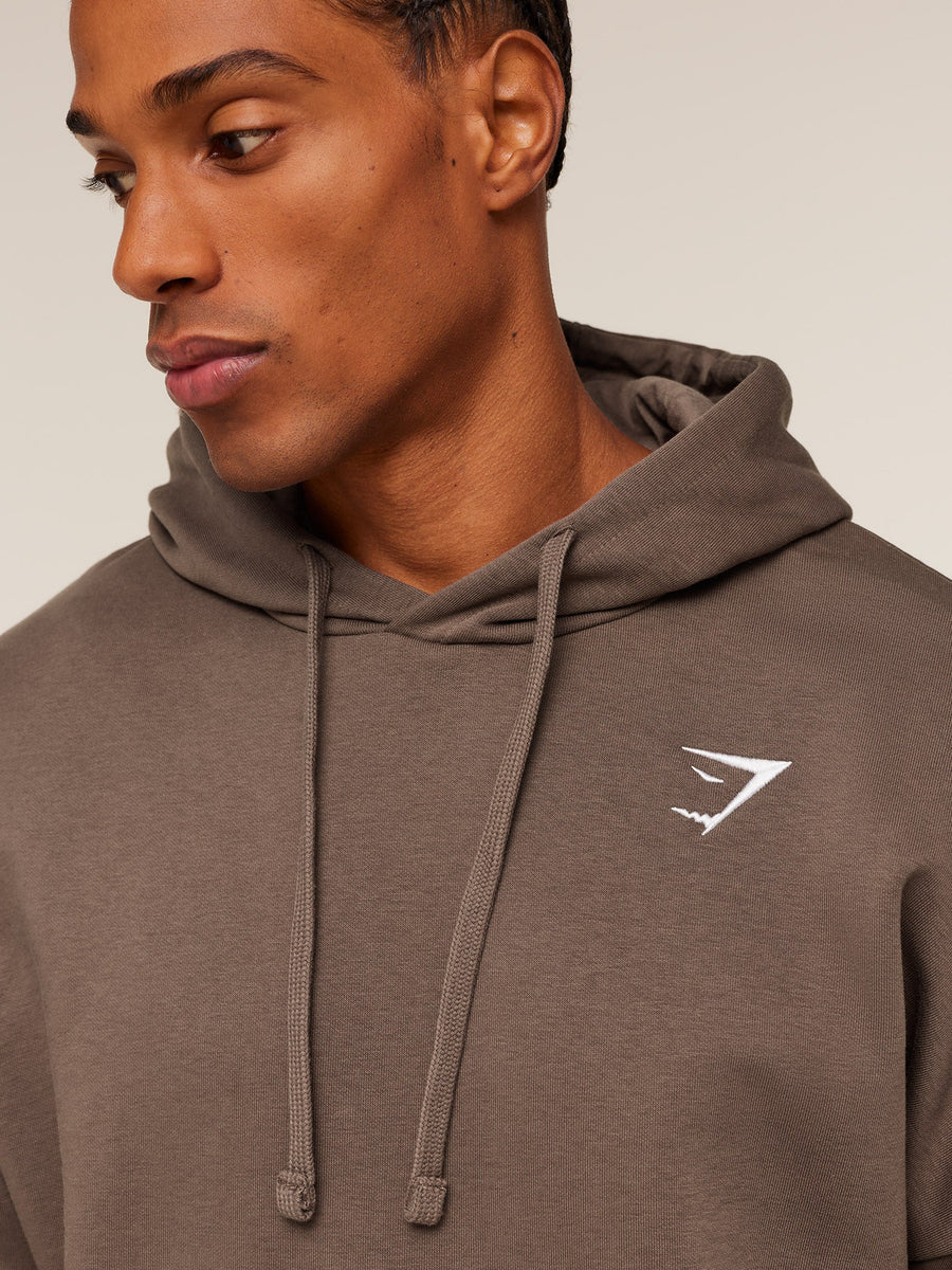 Gymshark Crest Oversized Hoodie — Soft Brown — 5