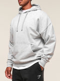 Gymshark Crest Oversized Hoodie — Light Grey Marl — 3