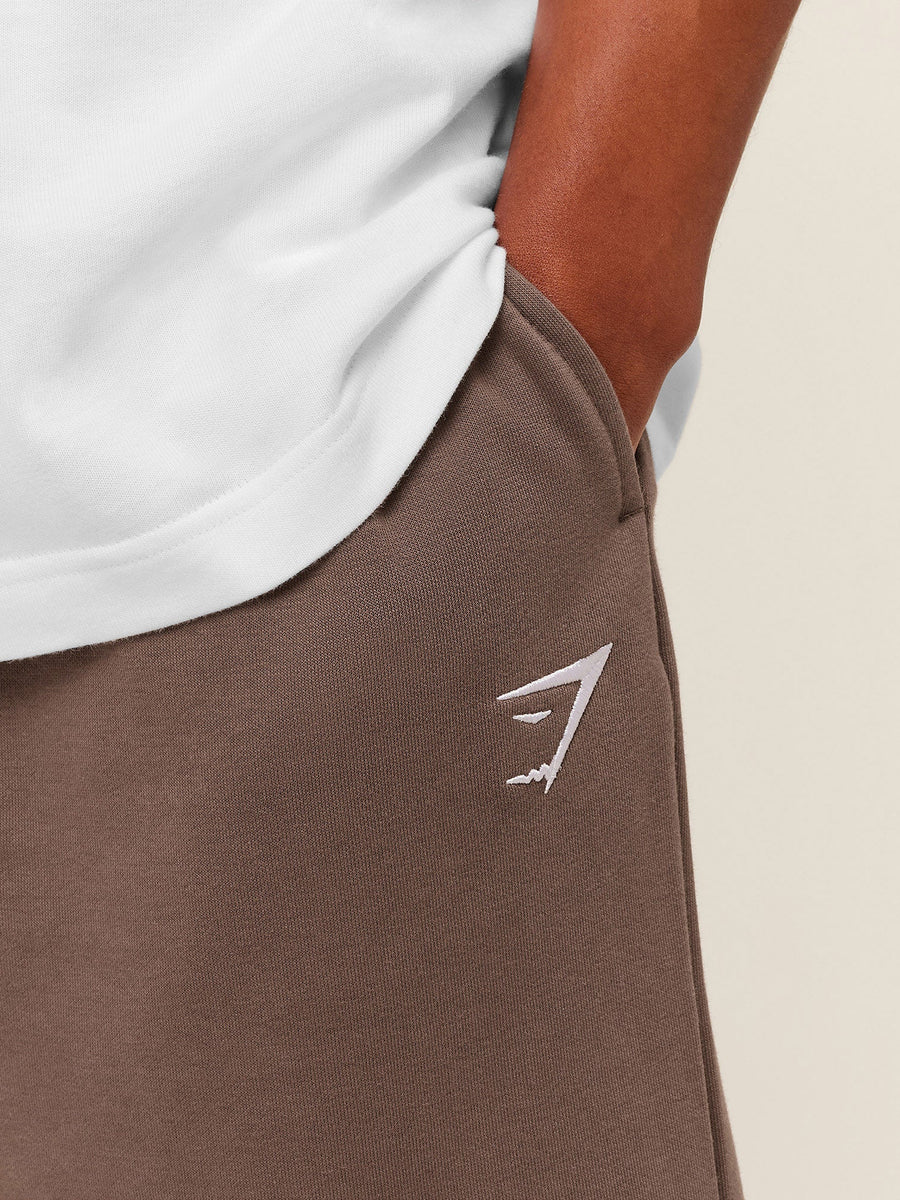 Gymshark Crest Oversized Joggers — Soft Brown — 5